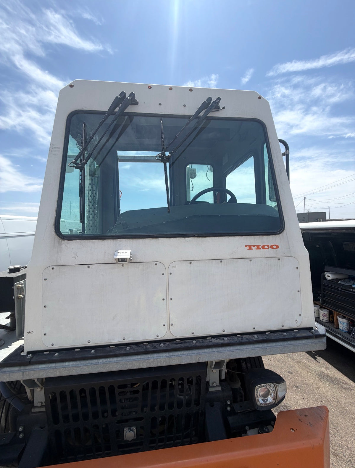 TICO Yard Goat Terminal Tractor Windshield Glass 53 15/16 x 34 5/16